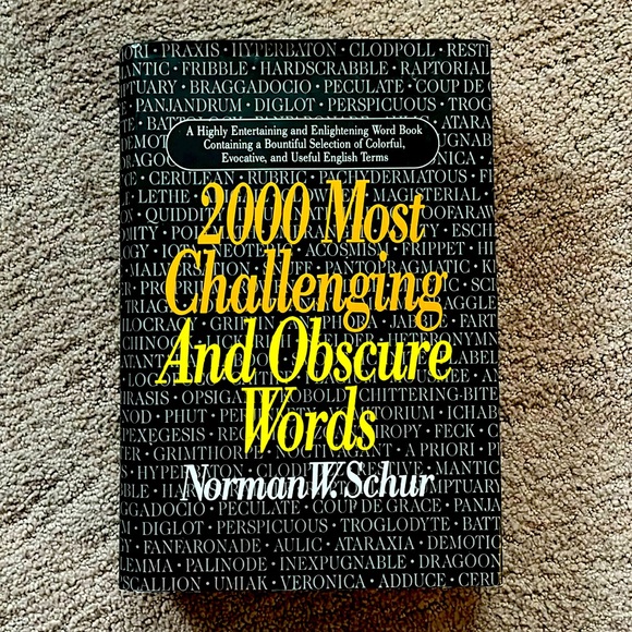 Galahad Books Other - **3 for $10** 2000 Most Challenging and Obscure Words by Norman w Schur